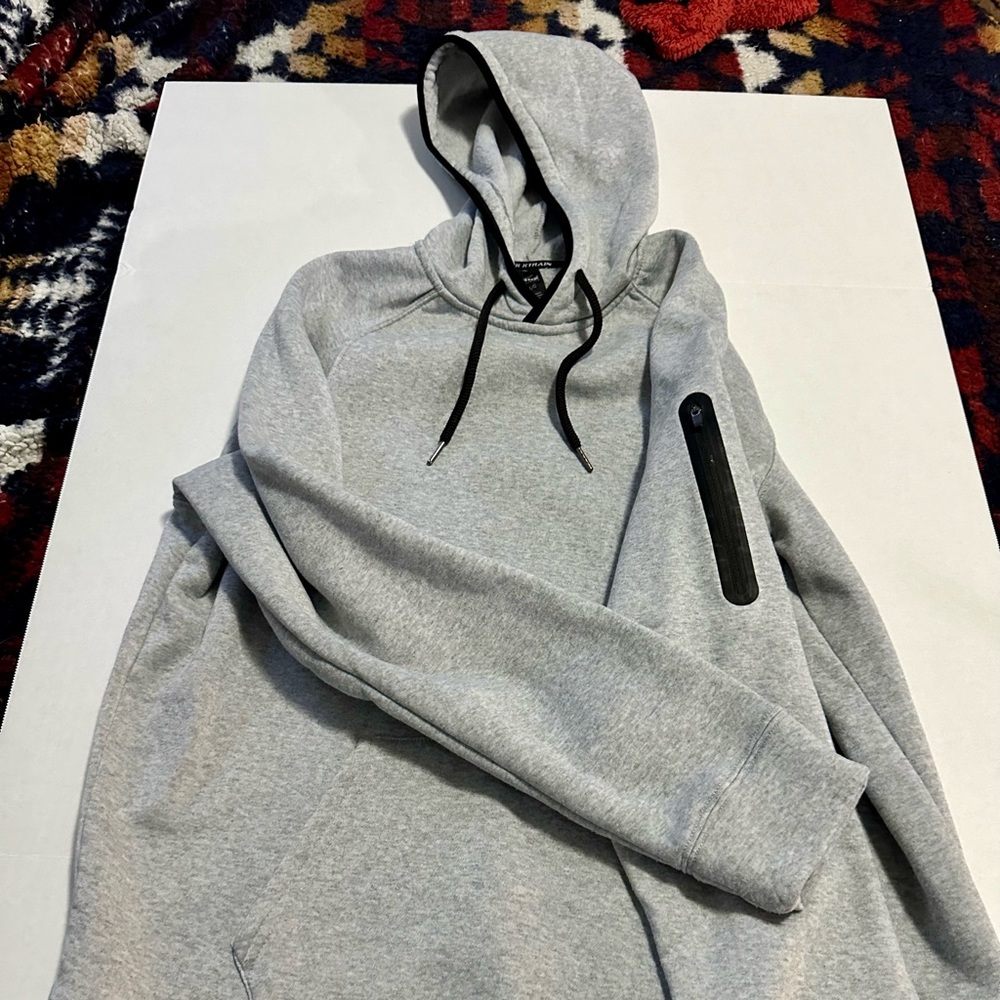 RBX Quarter-Zip Hoodie | Heather Gray | Size L | Excellent Condition